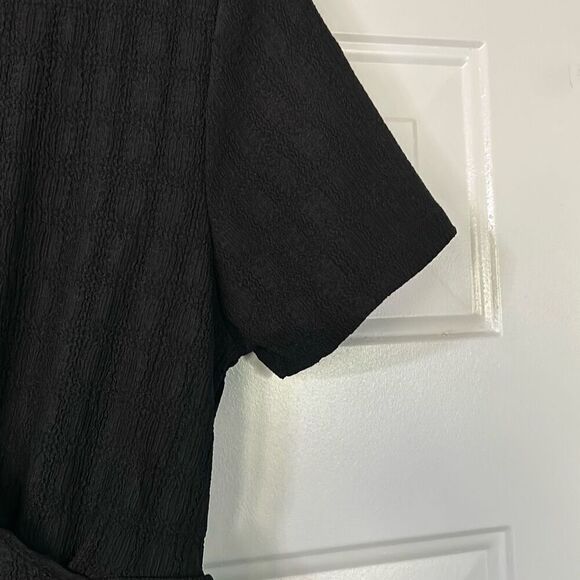 SweatyRocks Women's Short Batwing Sleeve Cross Wrap V-Neck A-line Swing Dress. L - Picture 4 of 12